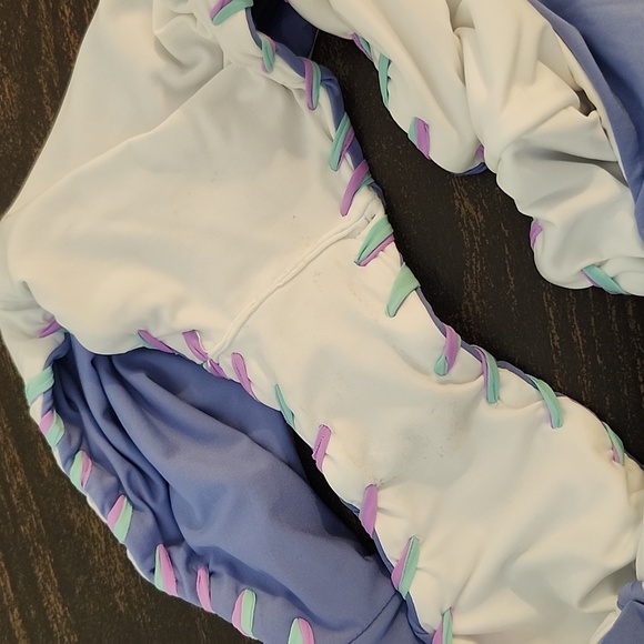 becca By Rebecca Virtue One Piece Swimsuit Size Large Twist Ribbon - Picture 5 of 8